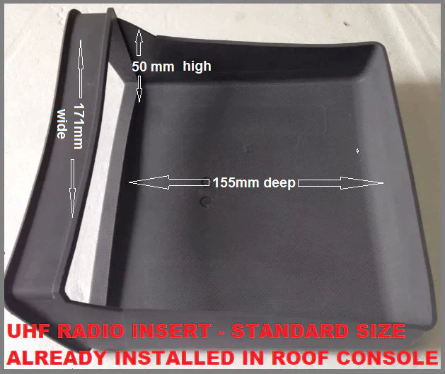 4WD INTERIORS ROOF CONSOLE - MAZDA BT-50 MY21 SPACE CAB/EXTRA CAB OCT 2020 ONWARDS (RCDMAZ21EC)