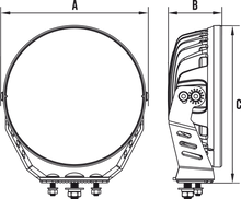 Load image into Gallery viewer, ROADVISION STEALTH HALO SERIES RDL6900S 9&quot; DRIVING LIGHT (SINGLE)