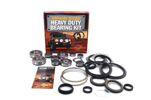 TERRAIN TAMER HEAVY DUTY SWIVEL HOUSING KIT (SH13WBHP)

REPAIR KIT STEERING KNUCKLE & WITH HD WHEEL BEARINGS & SEALS

SUITS NISSAN PATROL Y60 GQ 8/1987 ON