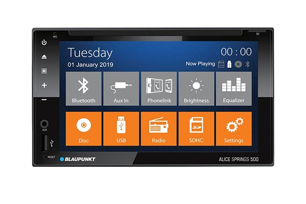 BLAUPUNKT ALICE SPRINGS 500 6.2″ 2-DIN DVD/CD Multimedia Player