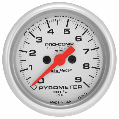 AUTO METER ULTRA-LITE SERIES PYROMETER GAUGE 2-1/16