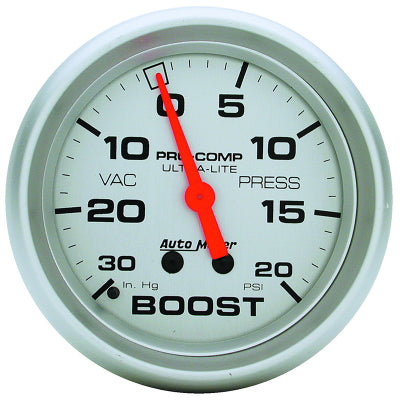 AUTO METER  ULTRA-LITE SERIES BOOST/VACUUM GAUGE  2-5/8