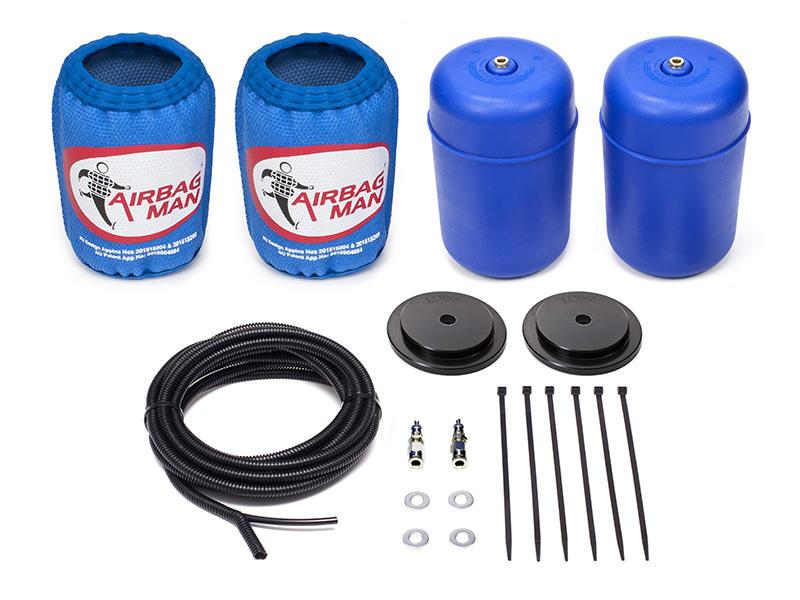 AIRBAG MAN AIR SUSPENSION HIGH PRESSURE HELPER KIT FOR COIL SPRINGS SUIT TOYOTA LAND CRUISER - PRADO 120 Series Sep.02-Oct.09 excl. Grande 50mm RAISED (CR5034HP)