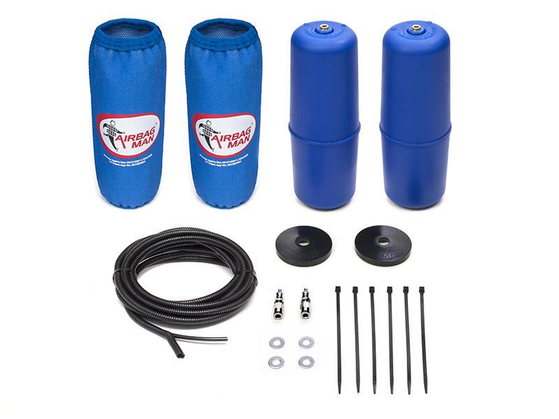 AIRBAG MAN AIR SUSPENSION HIGH PRESSURE HELPER KIT FOR COIL SPRINGS TO SUIT HOLDEN COLORADO 7 RG 13-16 RAISED 50mm (CR5122HP)
