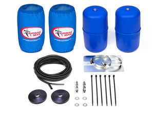 AIRBAG MAN AIR SUSPENSION HIGH PRESSURE HELPER KIT FOR COIL SPRINGS TO SUIT MITSUBISHI PAJERO MKII NH, NJ, NK, NL 91-00 RAISED (CR5154HP)