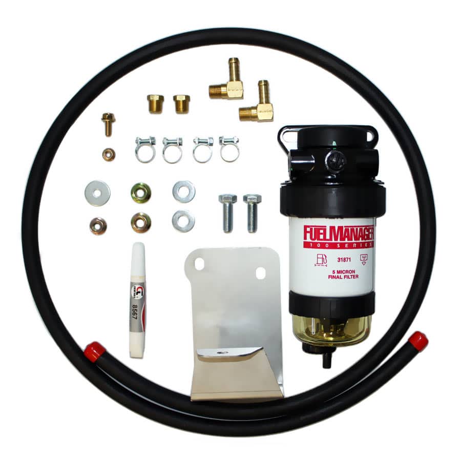 DIESEL CARE PRIMARY (PRE) FUEL FILTER KIT TO SUIT TOYOTA LANDCRUISER 70 SERIES, FITTED WITH COMPRESSOR - DCP005