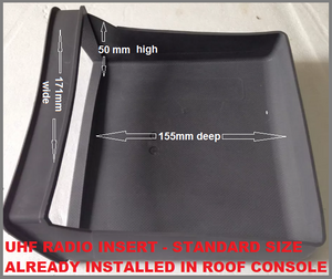 4WD INTERIORS ROOF CONSOLE - MAZDA BT-50 DUAL CAB OCT 2020 ONWARDS (RCDMAZ21)