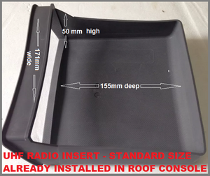 4WD INTERIORS ROOF CONSOLE - FORD RANGER PX DUAL CAB 2011-2015 (RCMA12)