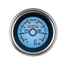 Load image into Gallery viewer, REDARC DUAL VOLTAGE 52MM GAUGE WITH OPTIONAL CURRENT DISPLAY (G52-VVA)