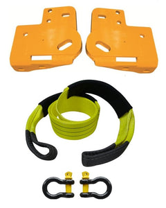 ROADSAFE TOW POINTS TO SUIT ISUZU D-MAX 2012 ON (RP-COL02KIT) PAIR - PLUS BRIDLE AND SHACKLES
