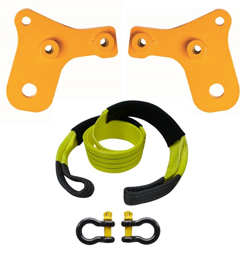 ROADSAFE TOW POINTS TO SUIT TOYOTA LANDCRUISER 70 SERIES - STANDARD LENGTH (RP-CRU70KIT) PAIR - PLUS BRIDLE AND SHACKLES