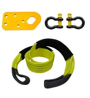 ROADSAFE TOW POINTS TO SUIT NISSAN PATROL GQ & GU SERIES 1 (RP-PAT01KIT1) SINGLE - PLUS BRIDLE AND SHACKLES