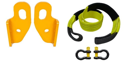 ROADSAFE TOW POINTS TO SUIT NISSAN PATHFINDER R51 (RP-PAT04KIT) PAIR - PLUS BRIDLE AND SHACKLES