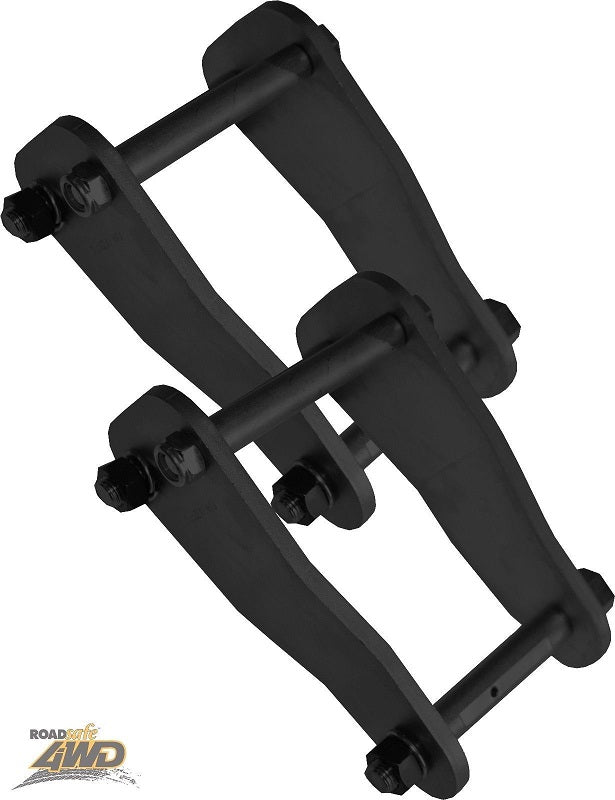 ROADSAFE EXTENDED SHACKLES TOYOTA LANDCRUISER 76,78,79 SERIES (SK358EXT) REAR 50MM - PAIR