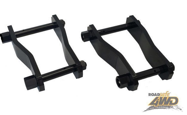 ROADSAFE EXTENDED SHACKLES MITSUBISHI TRITON MQ (SK412EXT) REAR 50MM - PAIR