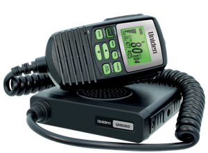 UNIDEN UH5060 Mini Compact Size UHF CB Mobile – 80 Channels, Remote Speaker MIC, Large LCD Screen