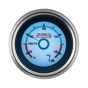 REDARC SINGLE VOLTAGE 52MM GAUGE WITH OPTIONAL CURRENT DISPLAY (G52-VA)